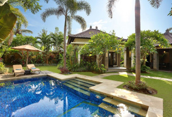 villa kamboja at daytime